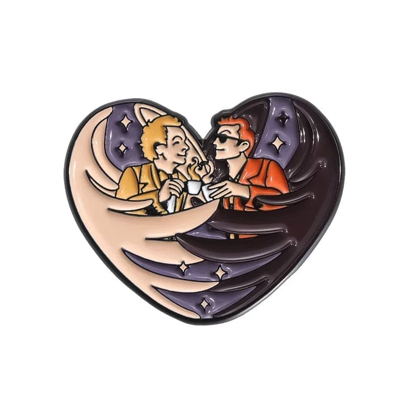 Angels and Demons 'Wings Heart' Enamel Pin - Distinct Pins